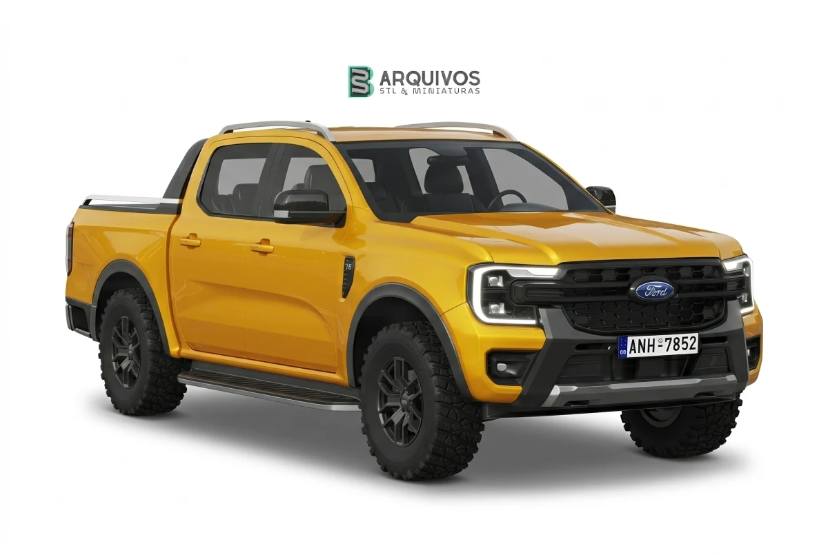 Modelo 3D STL - Ford Ranger Wildtrak 2023 — foto 3